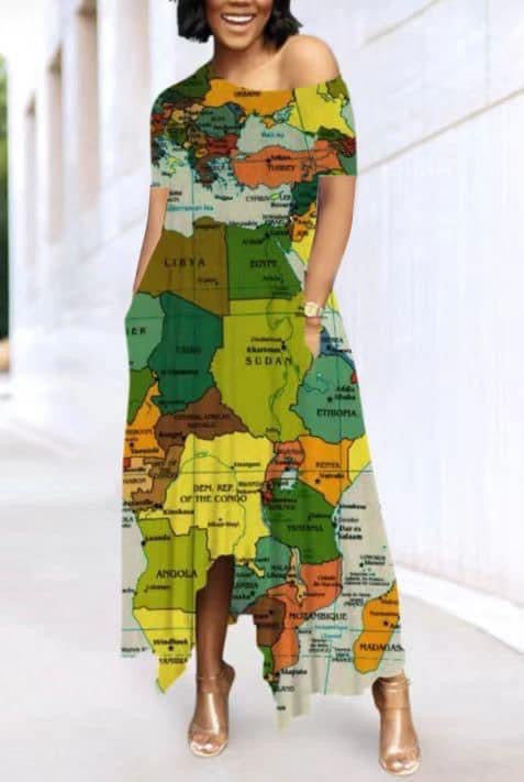 Motherland Map Dress