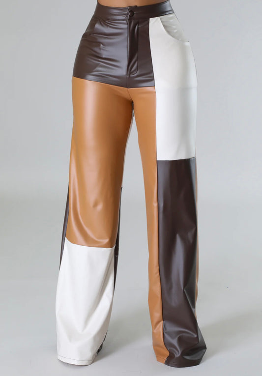 Caramel delight leather pants