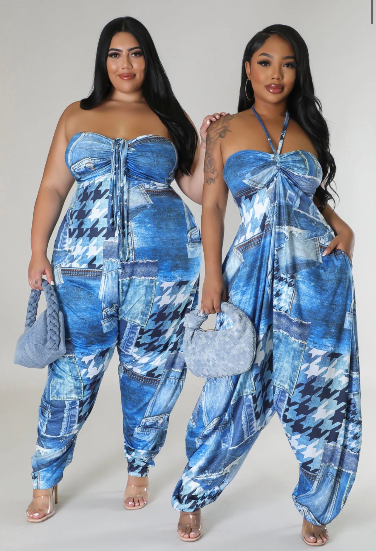 Denim Halter Jumper