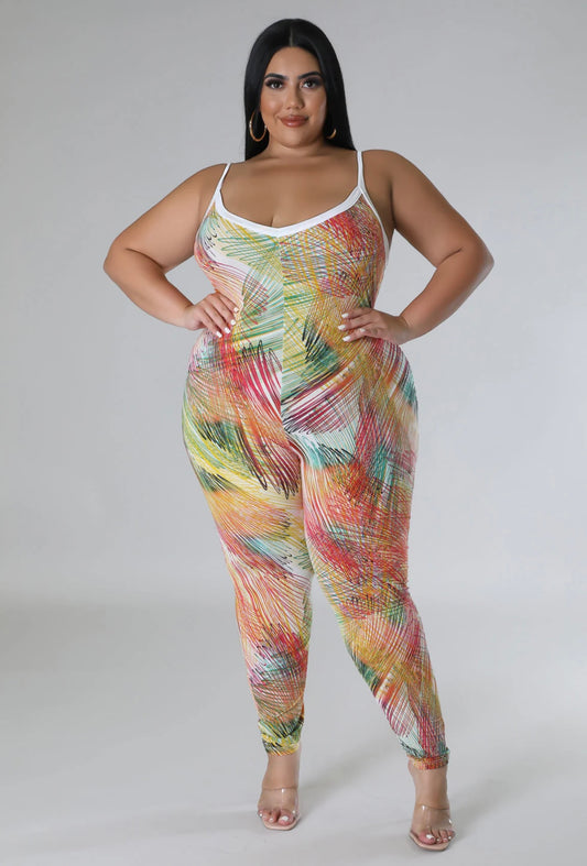 Stratch the surface jumpsuit/cardigan