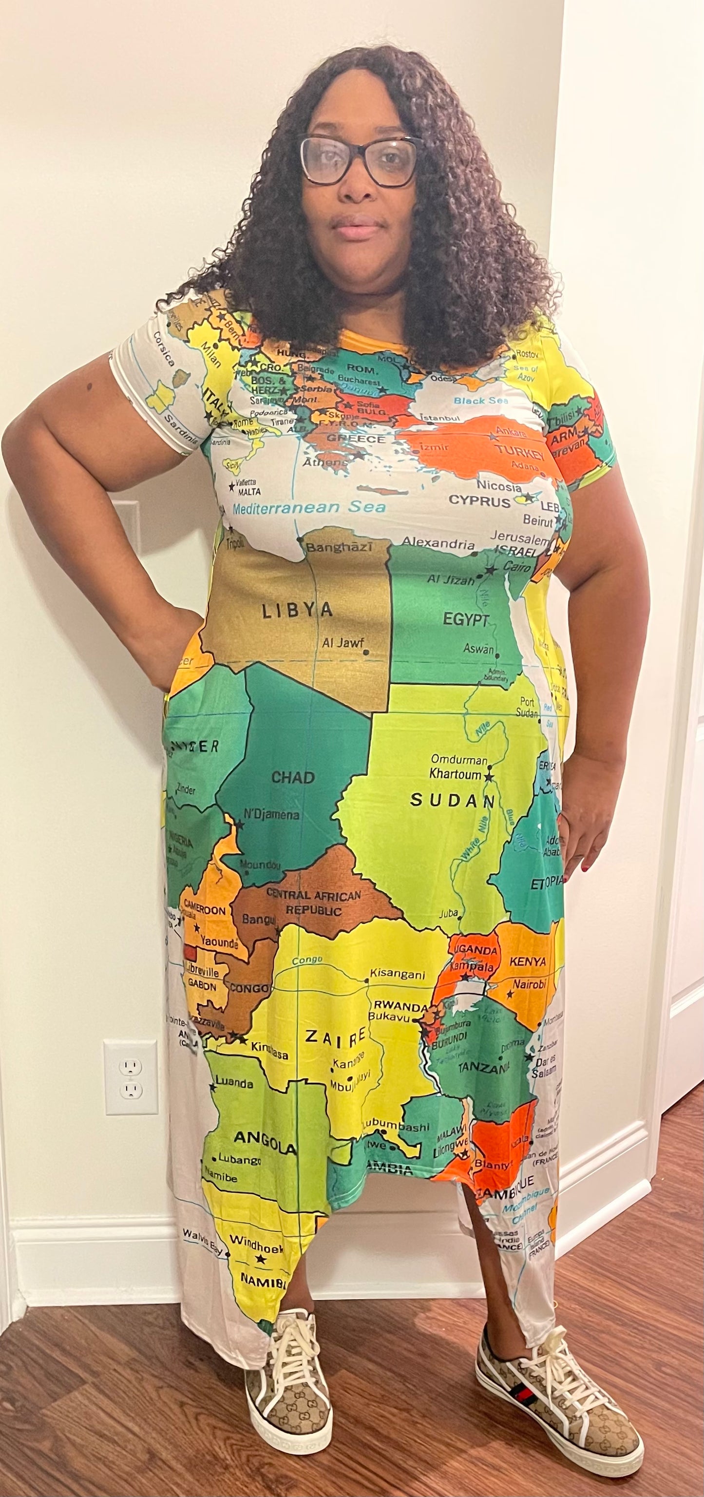 Motherland Map Dress