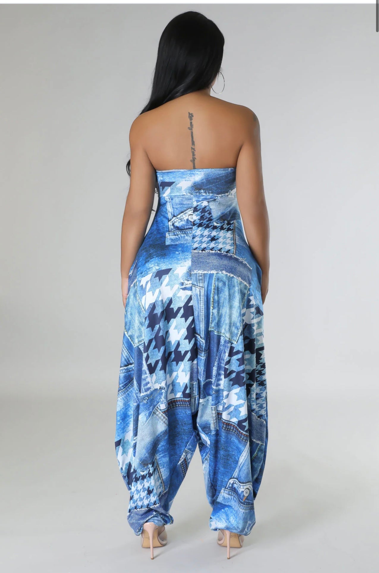 Denim Halter Jumper