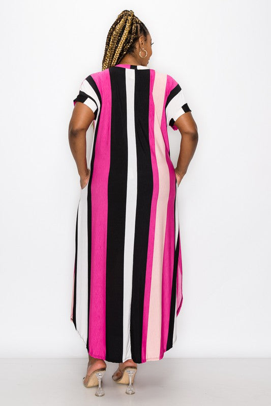 Stripe maxi dress