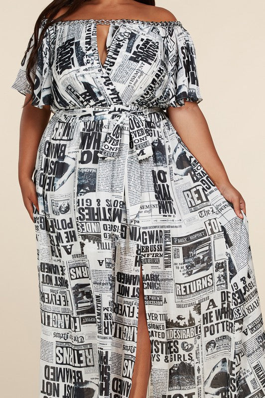 News Worthy Maxi Dress