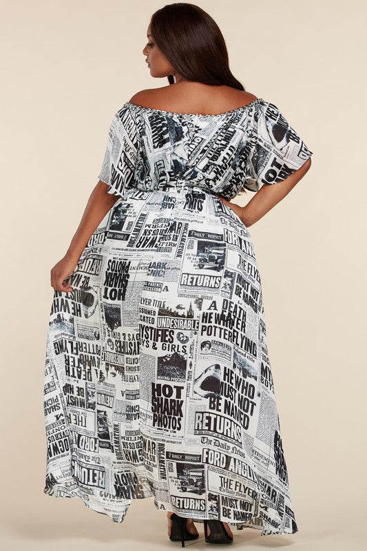 News Worthy Maxi Dress