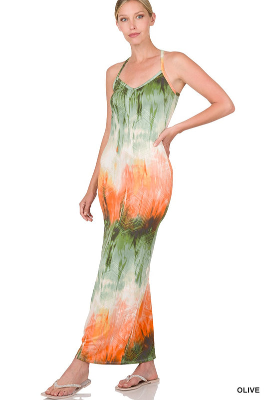 SPLASH OF COLOR MAXI DRESS