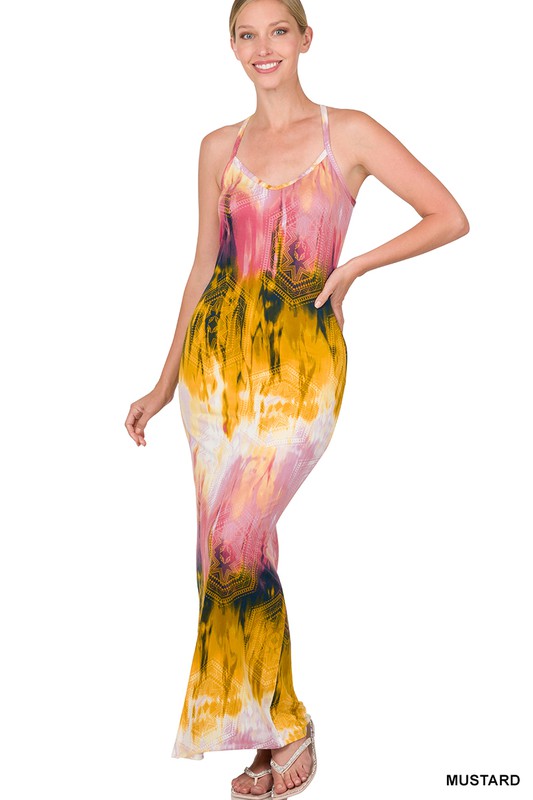 SPLASH OF COLOR MAXI DRESS