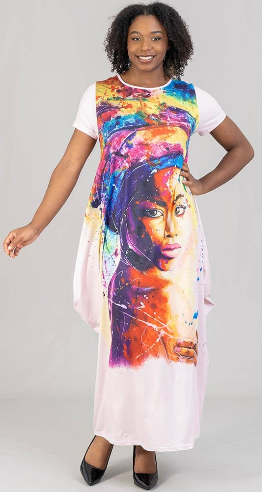 Empowerment Black Queen Maxi Dress