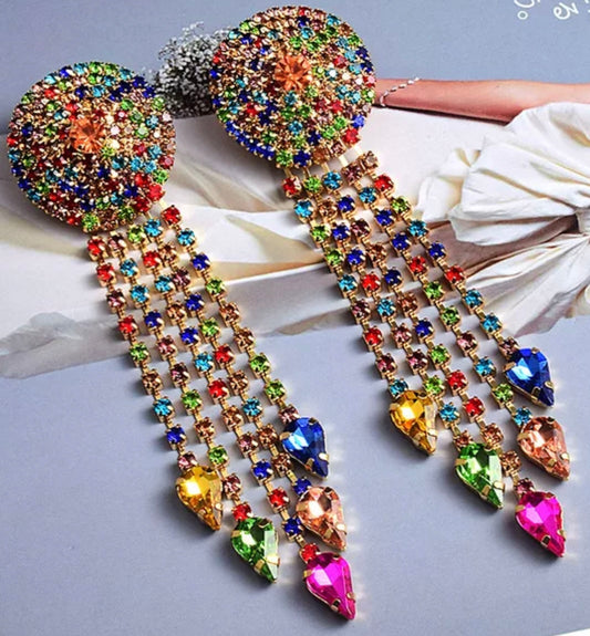 Bling teardrop earrings