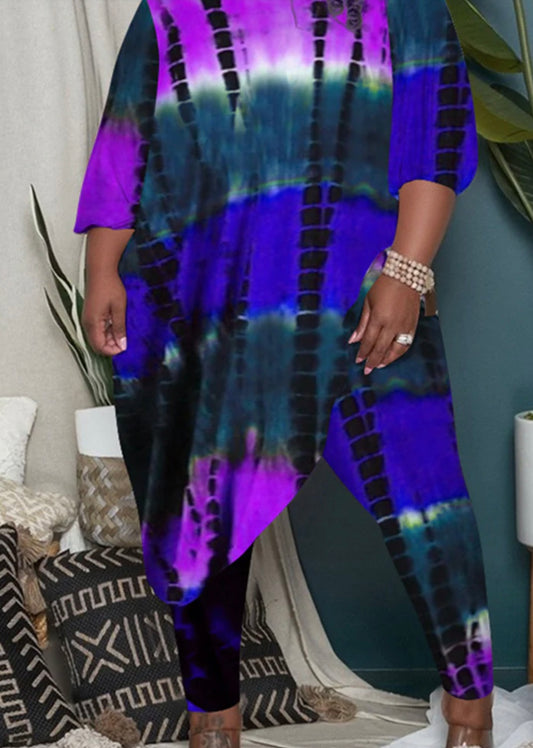 Tie dye 2’piece pants set