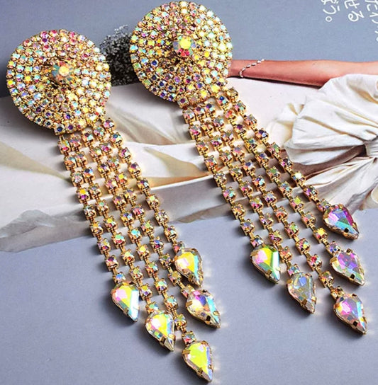 Bling teardrop earrings