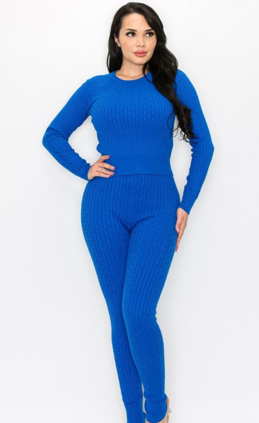 Ribbed two piece set