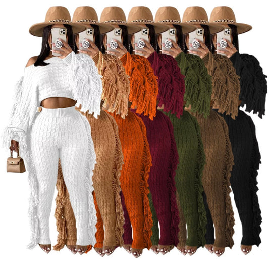 Two piece fringe set