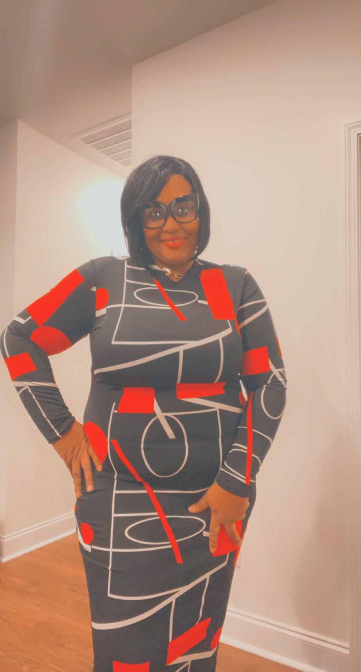 Circle around the block maxi dress