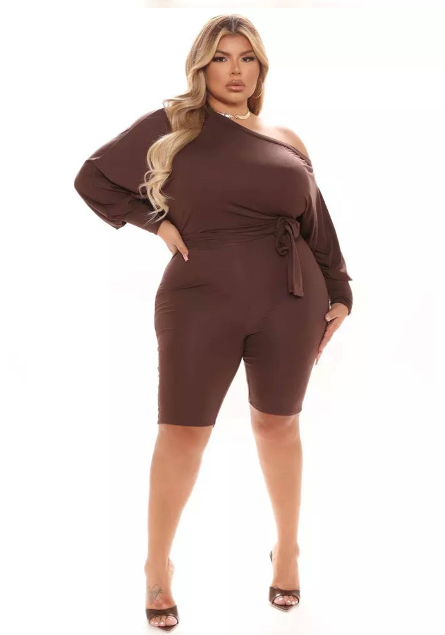 Sexy Shoulder short set