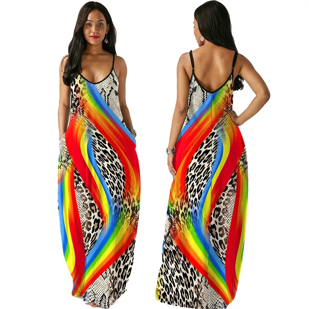 Animal attraction maxi dres